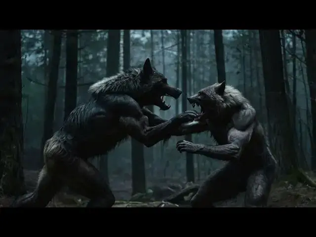 Video thumbnail for werewolf  fighting     #halloween #scary #horror #3D