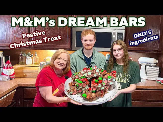 Video thumbnail for M&Ms DREAM BARS A 5 Ingredient Festive Christmas Treat