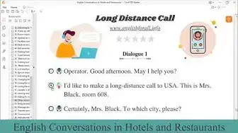 Video thumbnail for English Conversation | Long distance call