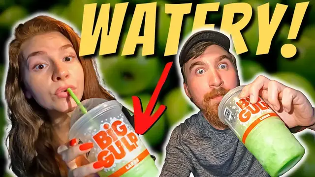 'Video thumbnail for Is the NEW Green Apple Slurpee From 7-11 Any Good?'