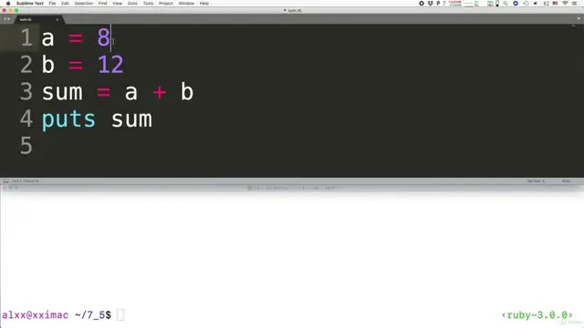 Video thumbnail for Get started with Ruby Scripting #4