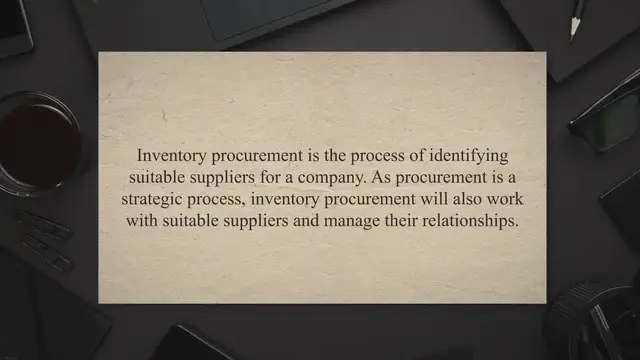 Video thumbnail for What Is Inventory Procurement?