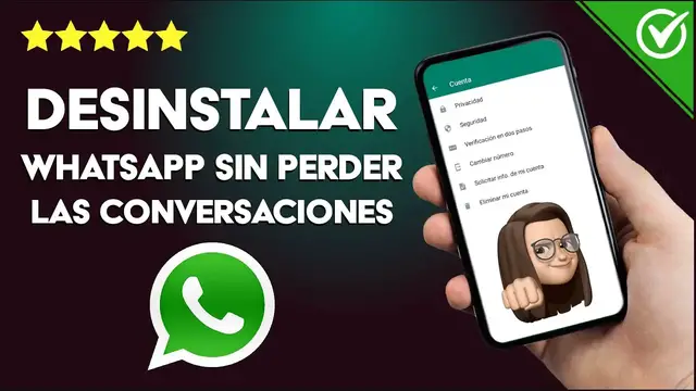Video thumbnail for ¿Cómo puedo DESINSTALAR WHATSAPP sin borrar mis conversaciones?