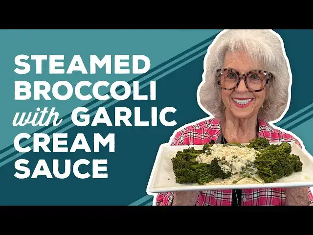 Video thumbnail for Love & Best Dishes: Steamed Baby Broccoli with Garlic Cream Sauce Recipe | Broccolini Recipe