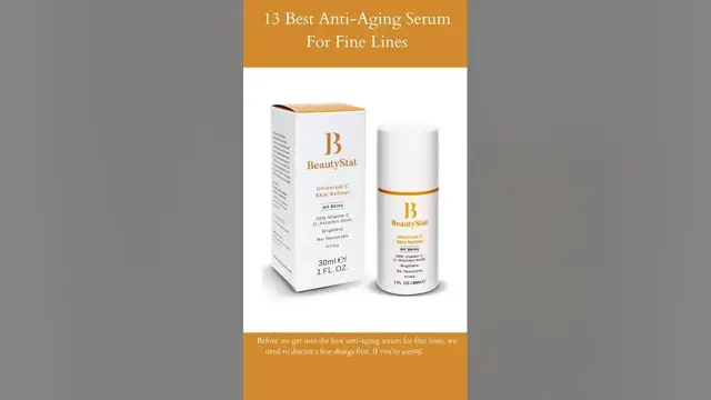 Video thumbnail for 13 Best Anti-Aging Serum For Fine Lines | BeautyStat Universal C Skin Refiner | Read More ...