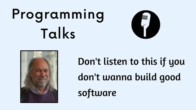 Video thumbnail for Programming Talks - How to build good software | simple or complex? | Grady Booch