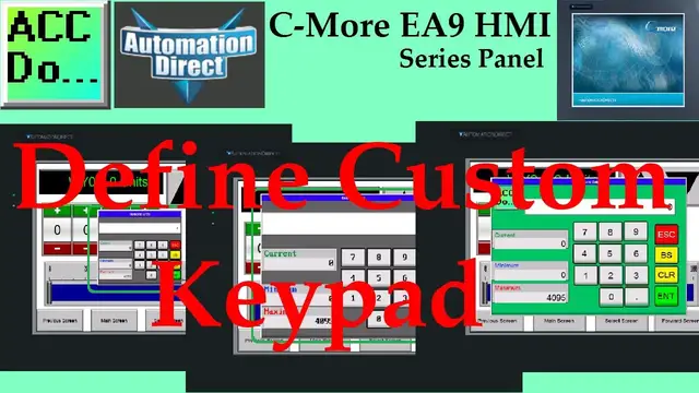 Video thumbnail for C-More EA9 HMI Series Panel Define Custom Keypad