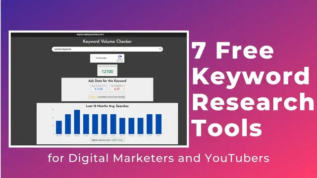 'Video thumbnail for Best Free Keyword Research Tool for Blogger Wordpress Website and YouTube SEO 2021'