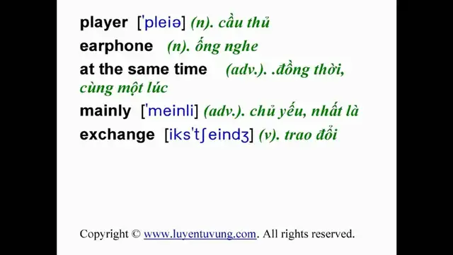 Video thumbnail for Learn English Vocabulary - Grade 7 - Unit 05 - Lesson 03