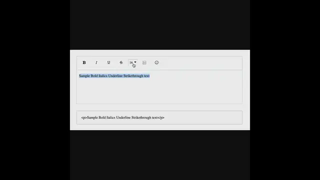 'Video thumbnail for Rich text WYSIWYG editor in React JS'