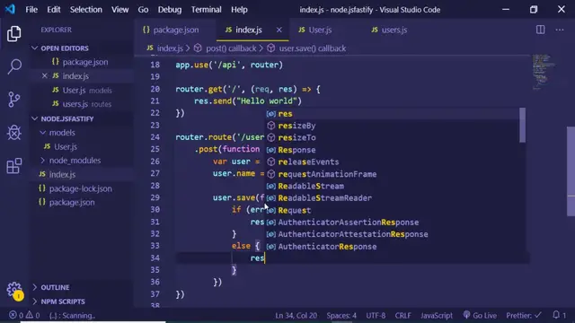 Video thumbnail for Node.js REST API Using Express 4 Routers and Mongoose (MongoDB)