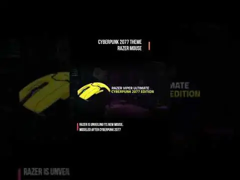 Video thumbnail for Cyberpunk 2077 Theme Razer Mouse  #Shorts