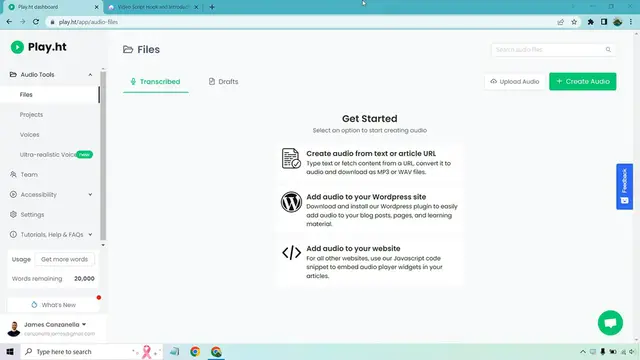 'Video thumbnail for Play.ht Tutorial (How To Create Text To Voice)'