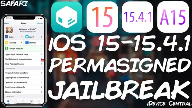 Video thumbnail for New Ra1nCloud JAILBREAK RELEASED! Safari / NO PC Jailbreak For ALL DEVICES (15.0 - 15.4.1) - WIP