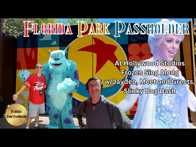 Video thumbnail for At Hollywood Studios, Frozen Sing Along with Jayden and Pixar Meet & Greets