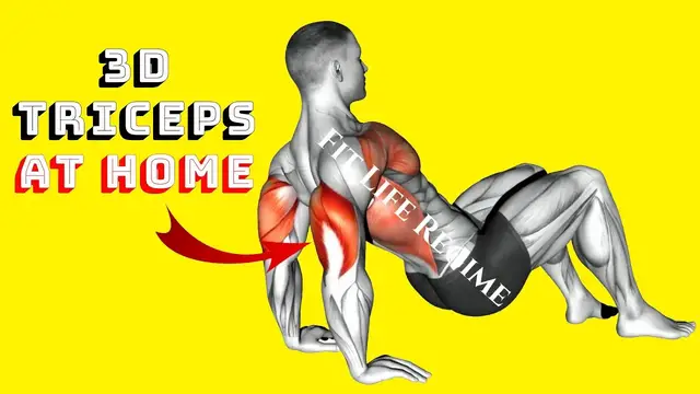 Video thumbnail for 8 Most Effective Bodyweight TRICEP EXERCISES At Home (NO EQUIPMENT)
