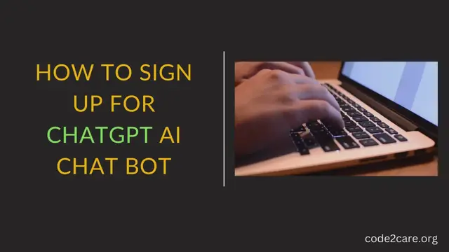 Video thumbnail for How to Sign up for ChatGPT AI chat bot with Steps