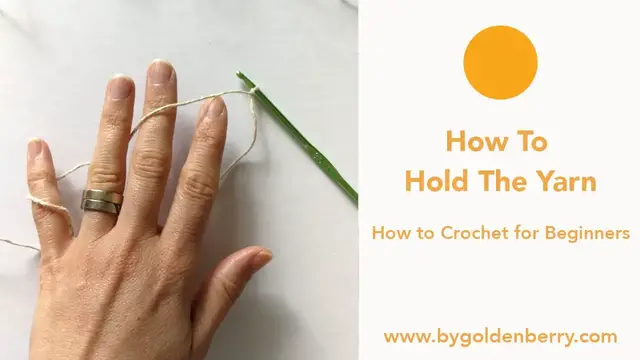 'Video thumbnail for How to Hold Yarn or Wool When Crocheting | Crochet for Beginners - Tutorial Three'