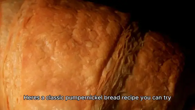 Video thumbnail for pumpernickel bread recipe
