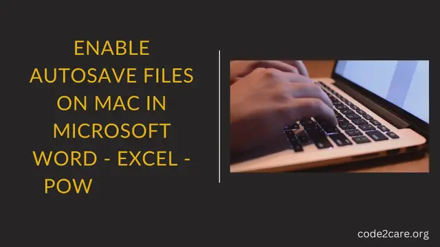Video thumbnail for ENABLE AUTOSAVE FILES ON MAC IN MICROSOFT WORD - EXCEL - PowerPoint