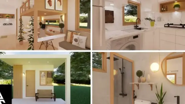 Video thumbnail for small house indian house colour combination outside & inside