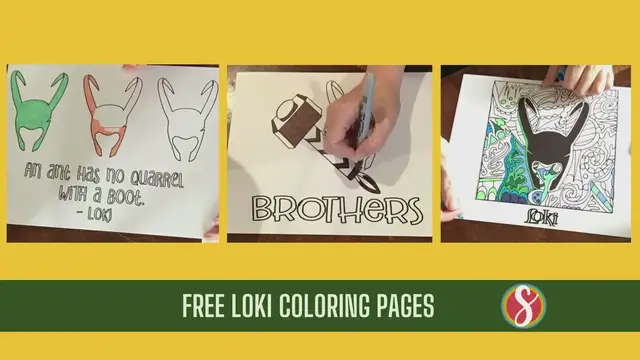 Video thumbnail for Marvel Loki Free Coloring Page