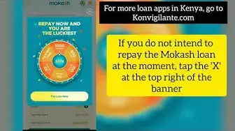 Video thumbnail for How To Extend Mokash Loan Repayment Due Date (via Fuliza) Using Mokash Loan App