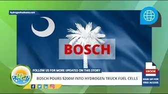 Video thumbnail for Bosch pours $200M into hydrogen truck fuel cells