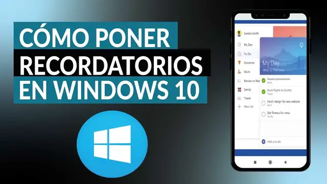 Video thumbnail for Cómo poner notificaciones o recordatorios en el escritorio de WINDOWS 10