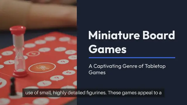 Video thumbnail for Miniature Board Games