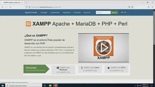 Video thumbnail for Instalacion del XAMPP