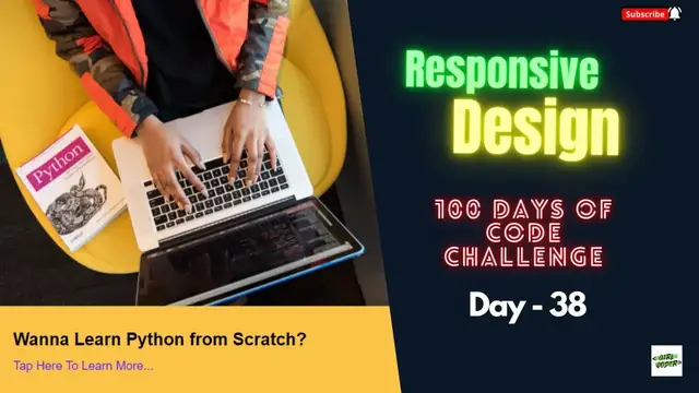 Video thumbnail for Responsive Design Part-3 | 100 days of code challenge | Day 38
