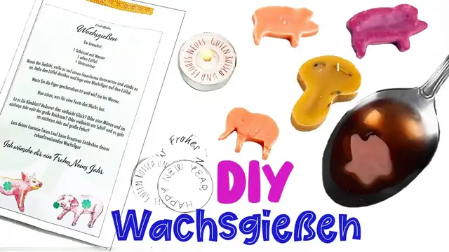 Video thumbnail for Wachsgießen selber machen für Silvester 🎆 Upcycling Anleitung / DIY 🎇