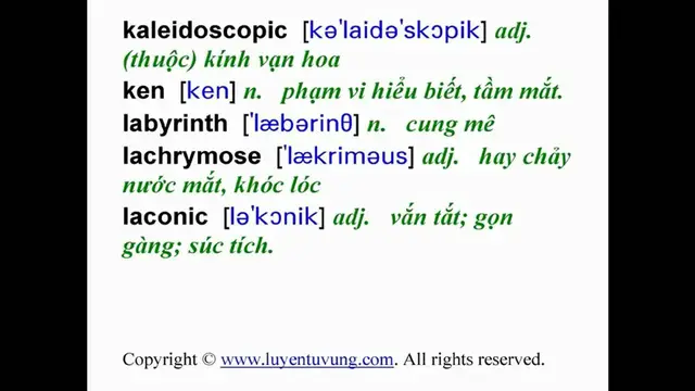 Video thumbnail for Essential Words for the TOEFL - Lesson 14