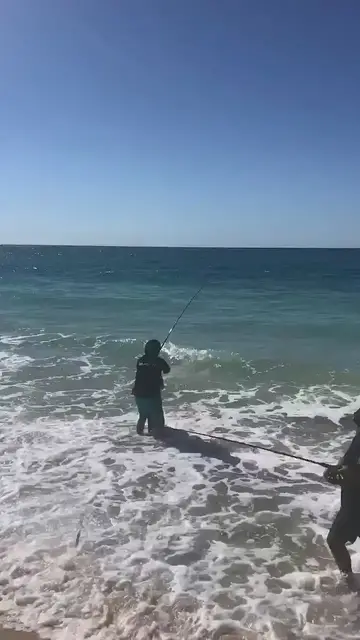'Video thumbnail for Fighting a Salmon at Bunker Bay'