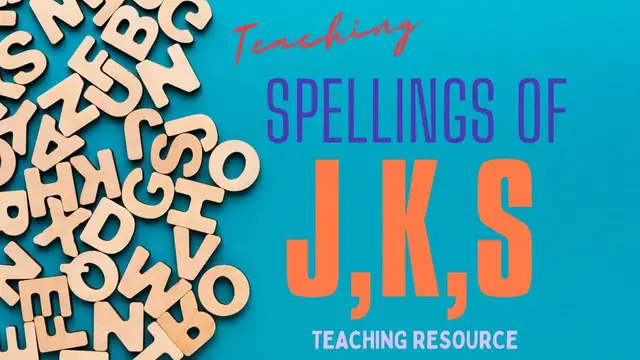 'Video thumbnail for Teaching Spelling of j, k, s | Complete Lesson Slides'