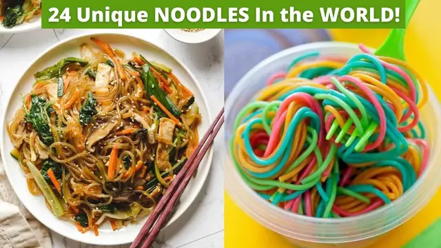 Video thumbnail for 24 Unique Noodles around the World | Kimchi Noodles, Fideua, Soba Noodles, Bun Chay, and many more