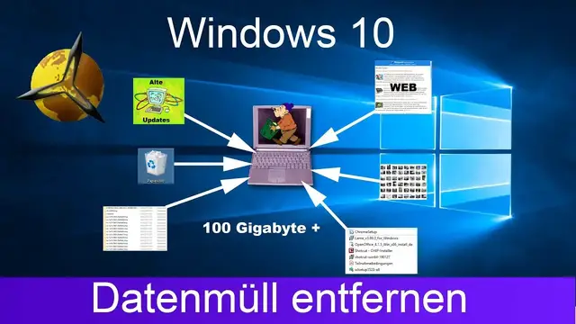 Video thumbnail for Windows 10: Datenmüll entfernen - Speicherplatz freigeben