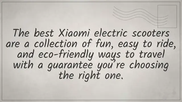 'Video thumbnail for Best Xiaomi Electric Scooters to Buy in 2022: Their full Review and Price'