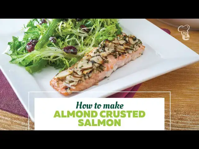 Video thumbnail for 30-Minute Almond Crusted Salmon | Easy Oven-Baked Heart-Healthy Dinner #salmonrecipe #healthyrecipe
