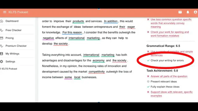 Video thumbnail for Free online IELTS essay check: How to check your essay for errors