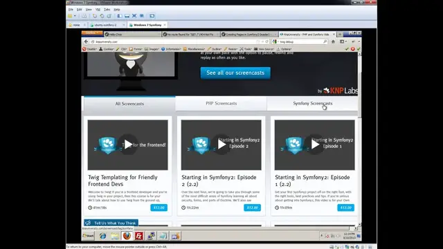 'Video thumbnail for Symfony2.3 Beginners Tutorial - Part 3 - Creating Our First Bundle (1080p)'