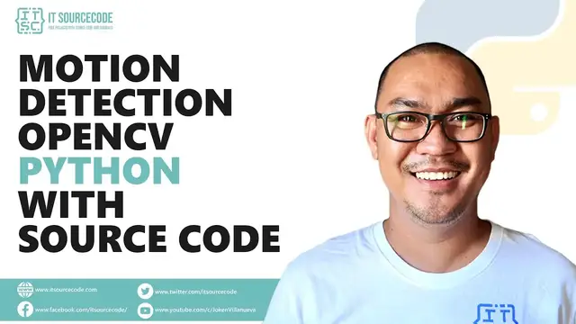 Video thumbnail for Motion Detection OpenCV Python with Source Code | Python Projects with Source Code