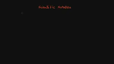 'Video thumbnail for Scientific notation'