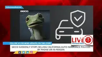 Video thumbnail for GEICO suddenly stops selling California auto insurance policies by phone or in person