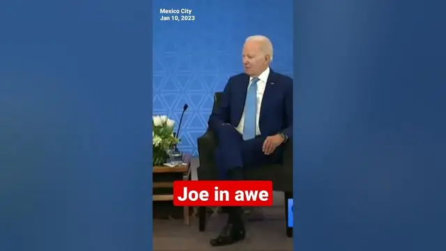 Video thumbnail for Biden listened in awe as Trudeau spoke in French