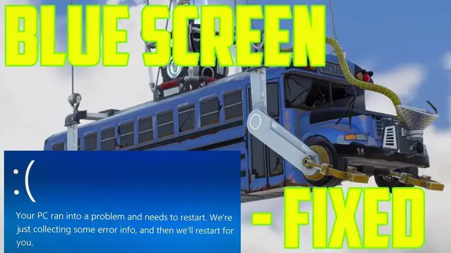 'Video thumbnail for Fortnite Blue Screen Fix - After V5 - BSOD PC'