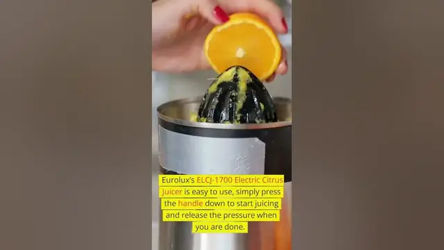 Video thumbnail for A Review of the Outstanding Eurolux ELCJ-1700 Electric Citrus Juicer (2023)