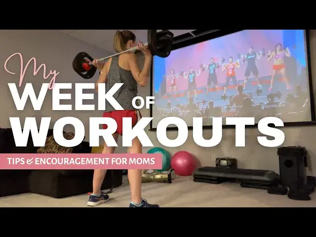 Video thumbnail for WEEK OF WORKOUTS & ENCOURAGEMENT | Fitness for Busy Moms