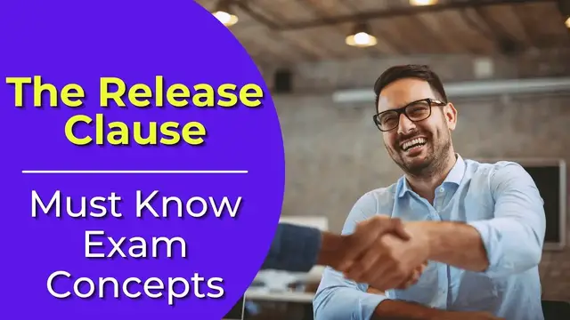 Video thumbnail for Release Clause: What is it? Real estate license exam questions.